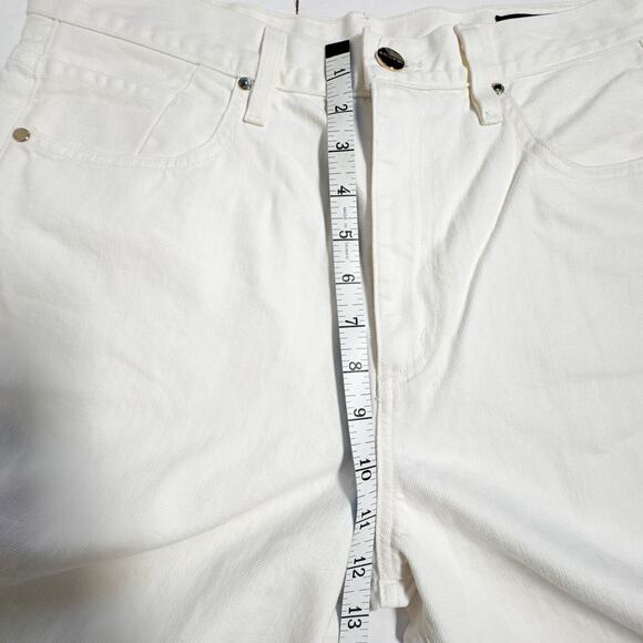 Goldsign The Bell Pearl White Barrel Leg High Rise Jeans Women’s 28 - Picture 13 of 15